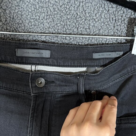 John Varvatos JV702 Slim Fit Stretch Jeans - Men's Size 34*31 - Black - Picture 3 of 10